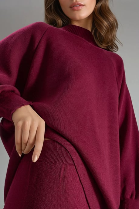 Lässiger Pullover und Hose Strick-Set - Image 5