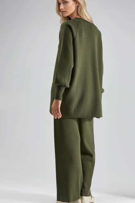 Lässiges Strickset mit Sweater und Hose - Image 4