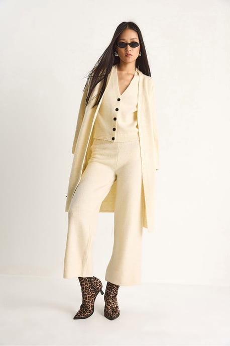 Strick-Cardigan-Weste-Hosen Drei-Teile Coord Set - Image 5