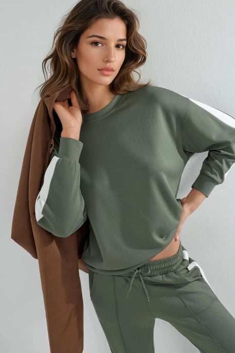 Modal Touch Regular Fit Sweatshirt- und Hosen-Set - Image 4