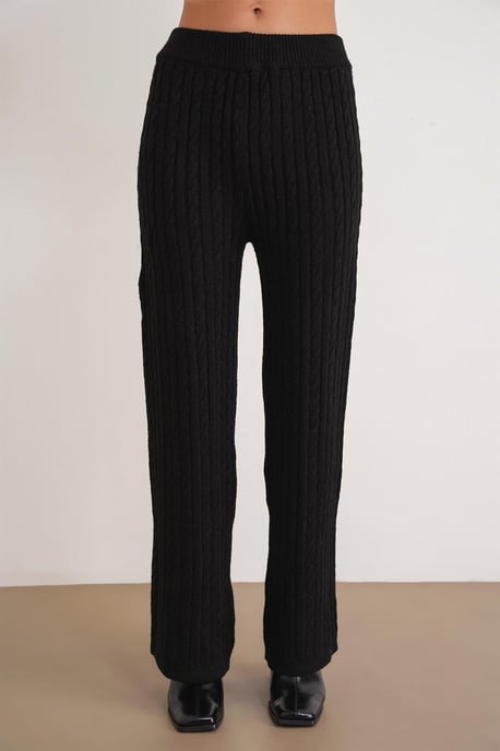Oversized Haarschaft-Muster Strickwaren Co-Ord Set - Image 6