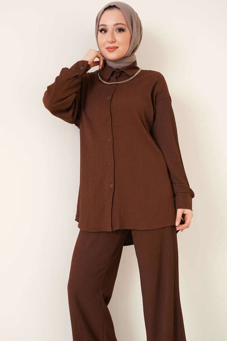 Oversized Shirt & Hose Zweiteiliges Set - Image 3