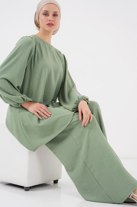 Tunika & Weitbeinige Hose Zwei-Teiler Set - Image 2