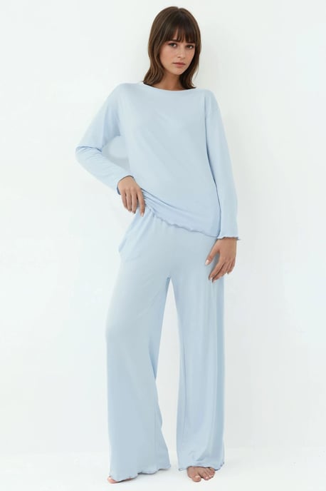 Gemütliches Relaxed Fit Langarm-Pijama-Set - Image 2