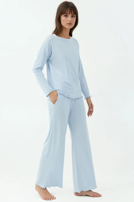 Gemütliches Relaxed Fit Langarm-Pijama-Set - Image 4