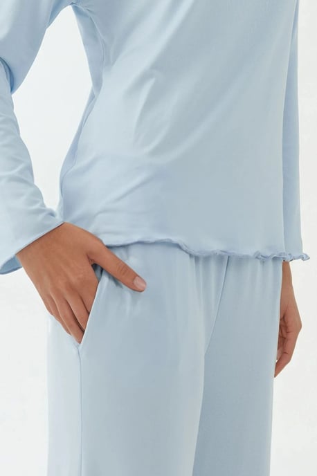 Gemütliches Relaxed Fit Langarm-Pijama-Set - Image 5