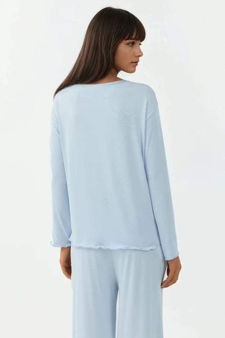 Gemütliches Relaxed Fit Langarm-Pijama-Set - Image 6