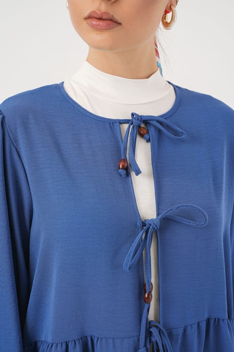 Rundhals Langtunika und Weite-Hosen-Set - Image 4