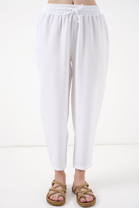 Leinenmischung Langarmshirt und Hose Set - Image 4