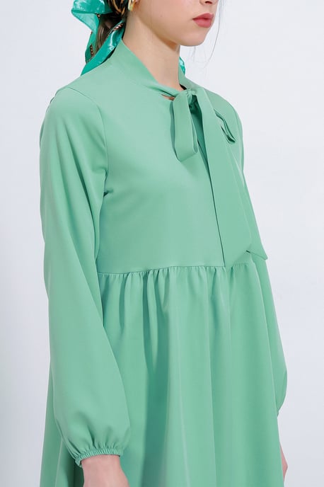 Langes Tunika- und Hosen-Set mit Hemdkragen - Image 3
