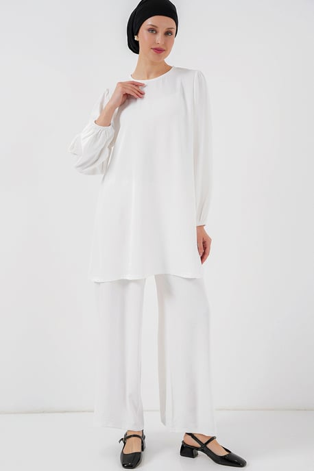 Tunika & Weitbeinige Hose Zwei-Teiler Set - Image 1