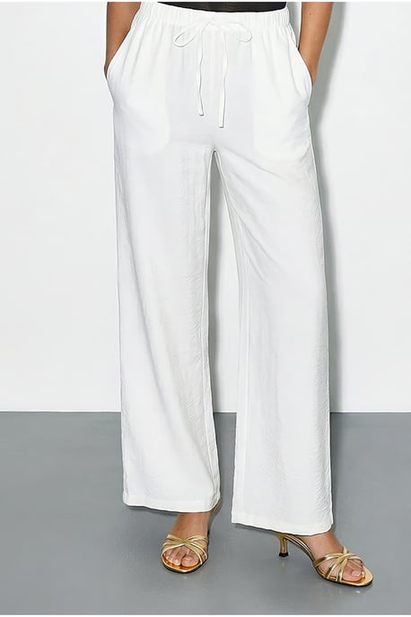 Übergroßes Hemd mit Knöpfen und weit geschnittene Hose Set - Image 4