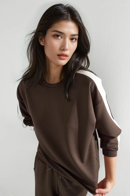 Modal Touch Regular Fit Sweatshirt- und Hosen-Set - Image 2