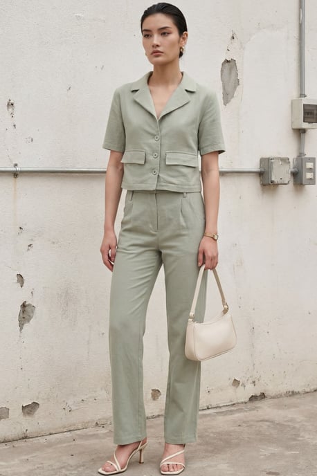 Shirt mit Taschen-Detail und Hose Zweiteiliges Set - Image 4