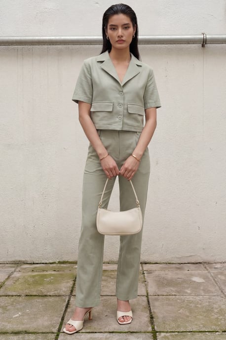 Shirt mit Taschen-Detail und Hose Zweiteiliges Set - Image 6