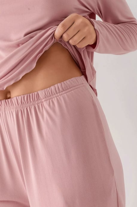 Gemütliches Lässig Geschnittenes Langarm-Pyjama-Set - Image 4