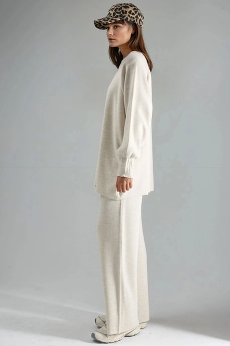 Lockere Passform Pullover- und Hosen-Strick-Set - Image 2