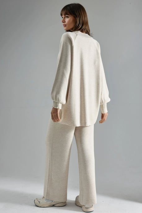 Lockere Passform Pullover- und Hosen-Strick-Set - Image 3