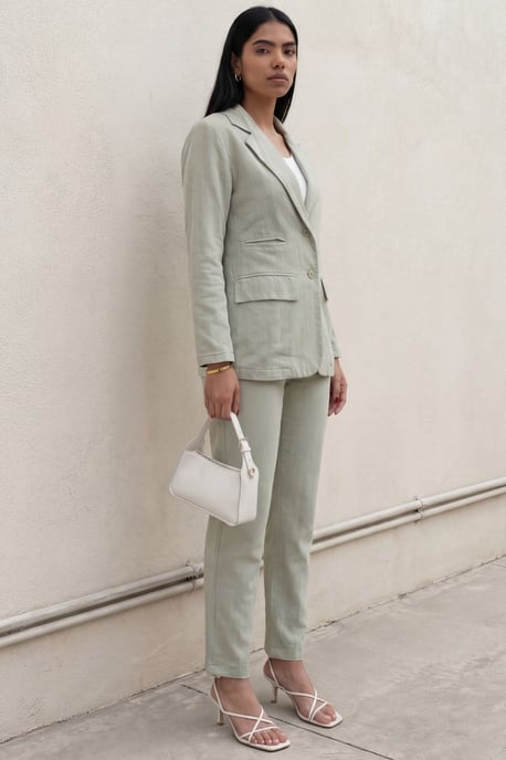 Jacke mit Knopfkragen und zwei-teiliger Set - Image 3