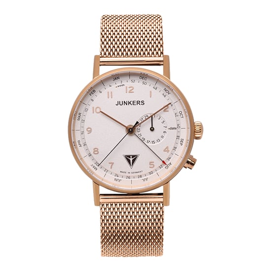 JUNKERS Icebird F13 Herren-Quarzuhr mit roségoldplattiertem Stahlarmband 6736M-4 - Image 1