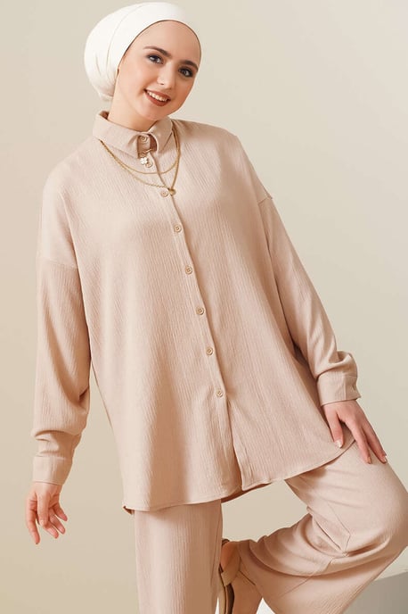 Oversized Shirt & Hose Zweiteiliges Set - Image 2