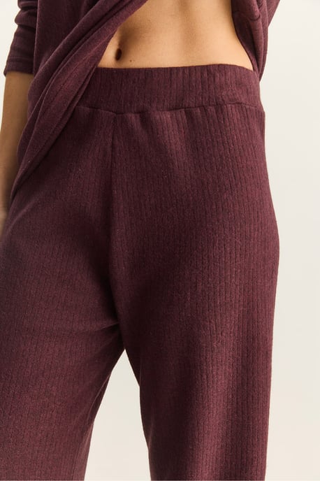 Rippstrukturierter Rundhalspullover und Hosen-Set - Image 5