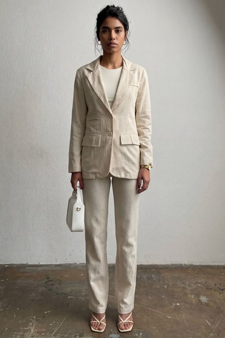 Jacke mit Knopfkragen und zwei-teiliger Set - Image 3