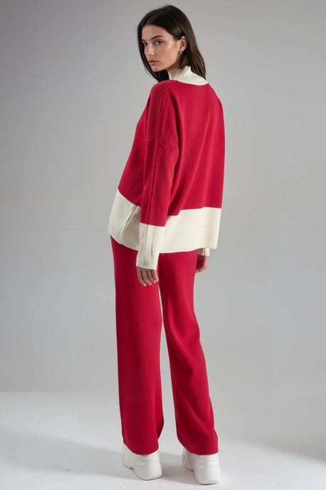Rippstrick-Coord-Set mit halbem Rollkragen - Image 3