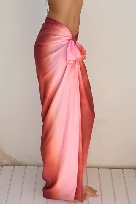 Langes Bedrucktes Strand-Cover-Up - Image 2