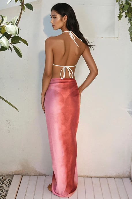 Langes Bedrucktes Strand-Cover-Up - Image 4