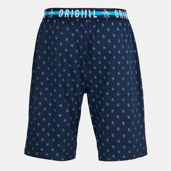 Original Penguin Aop Mens Navy Lounge Shorts - Image 2