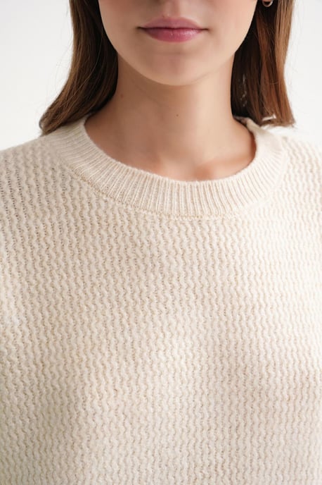 Langärmeliger gerippter Strickpullover - Image 6