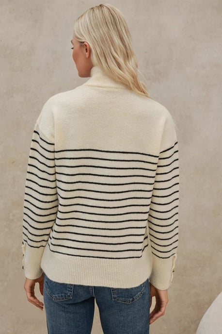 Knopfleiste Strickpullover - Image 4