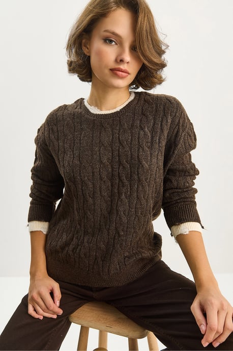 Haargflechtmuster Pullover - Image 2