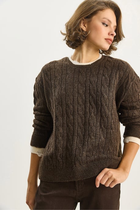 Haargflechtmuster Pullover - Image 6