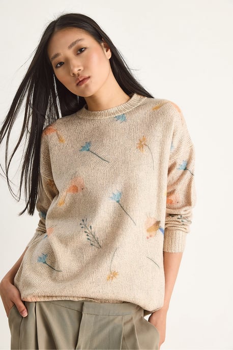 Musterstrickpullover mit Rundhalsausschnitt - Image 2