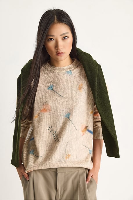 Musterstrickpullover mit Rundhalsausschnitt - Image 4