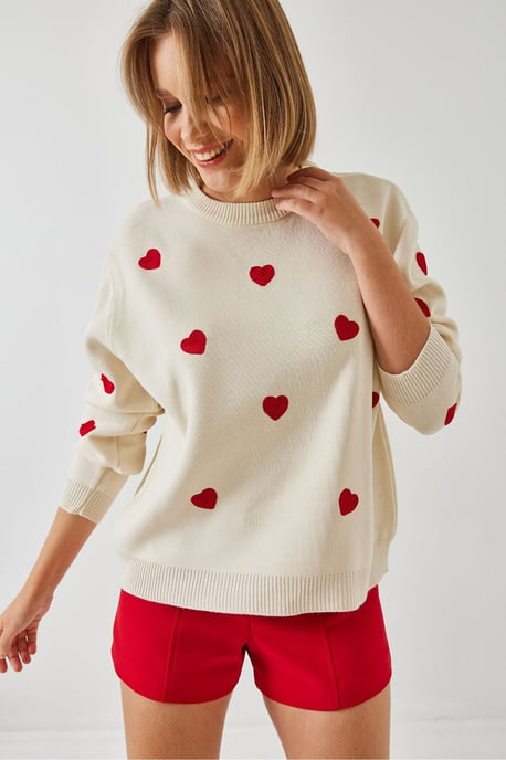 Bestickter Rundhals-Relaxed-Fit-Pullover - Image 2