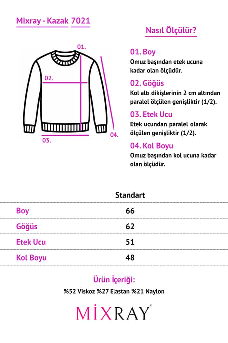 Übergroßer gerippter Strickpullover - Image 3