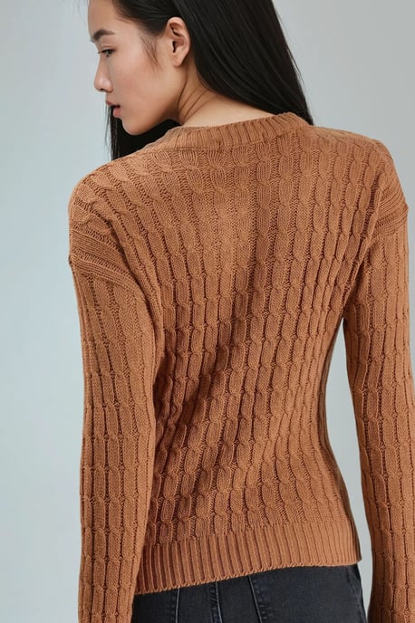 Bootsnacken-Kabelstrickpullover - Image 3