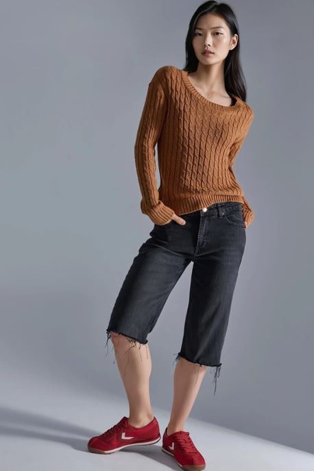 Bootsnacken-Kabelstrickpullover - Image 5