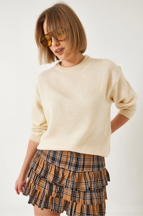 Crew Neck Relaxed Fit Strickpullover - Image 4