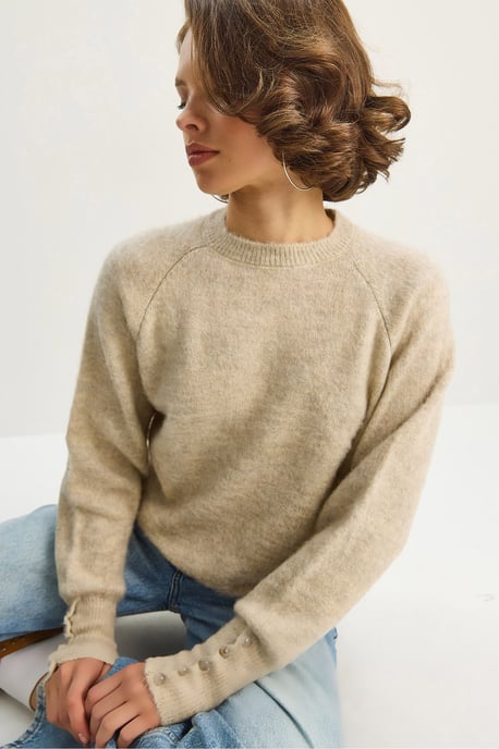 Pullover mit Knopfmanschetten-Detail - Image 3