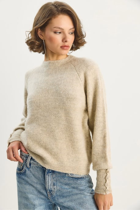 Pullover mit Knopfmanschetten-Detail - Image 4