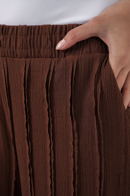 Weite Texturierte Pull-On-Hosen - Image 6