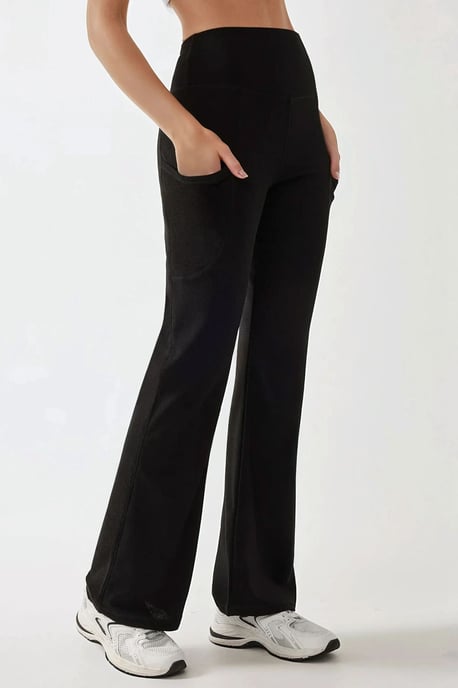 Hoch geschnittene weit geschnittene Crepe-Hose - Image 2