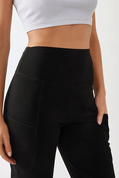 Hoch geschnittene weit geschnittene Crepe-Hose - Image 6