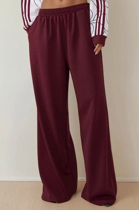 Weite Jersey-Hosen mit elastischem Bund - Image 1