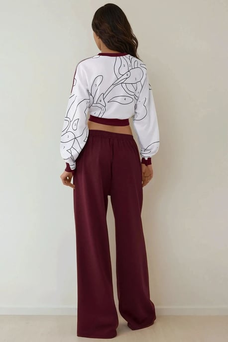 Weite Jersey-Hosen mit elastischem Bund - Image 6