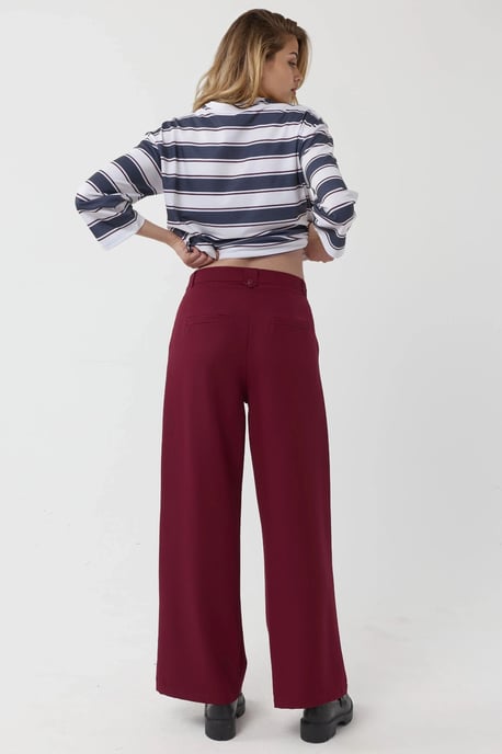 Hoch taillierte, plissierte Palazzo-Hose - Image 3